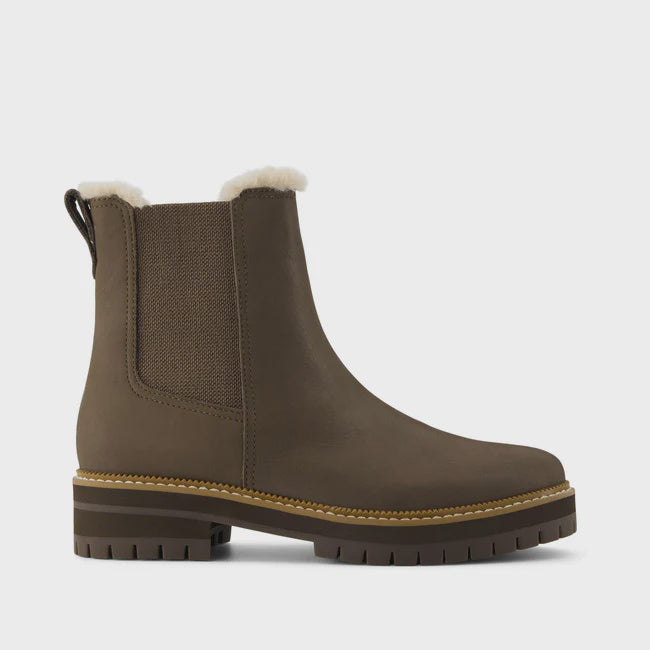 Bennet Boot Canteen Nubuck Leather Faux Fur