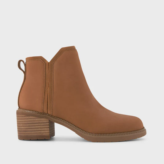 Hailey Heeled Boot Brown Sugar Nubuck Leather