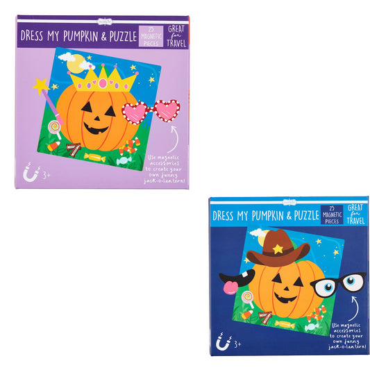 Dress My Pumpkin Magnetic Puzzle Book