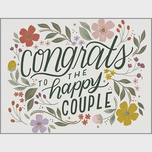 Happy Couple Wedding Greeting Card