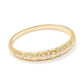 Holland Bangle Bracelet Gold White Crystal