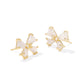 Blair Bow Small Stud Earrings Gold Iri Drusy