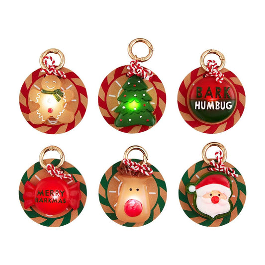 Christmas Light Up Dog Collar Charms