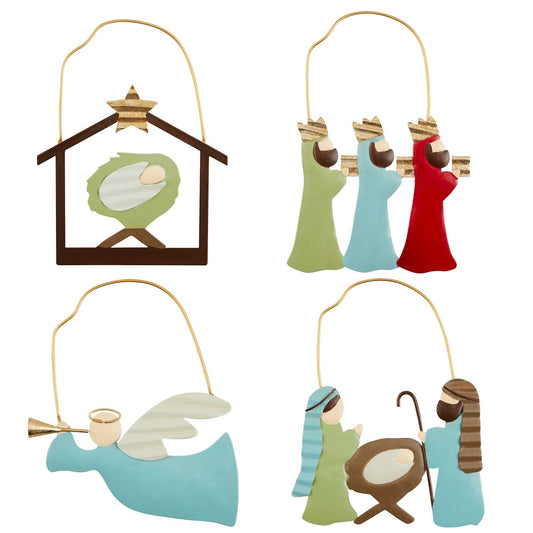 Nativity Tin Ornaments