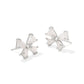 Blair Bow Small Stud Earrings Silver Iri Drusy