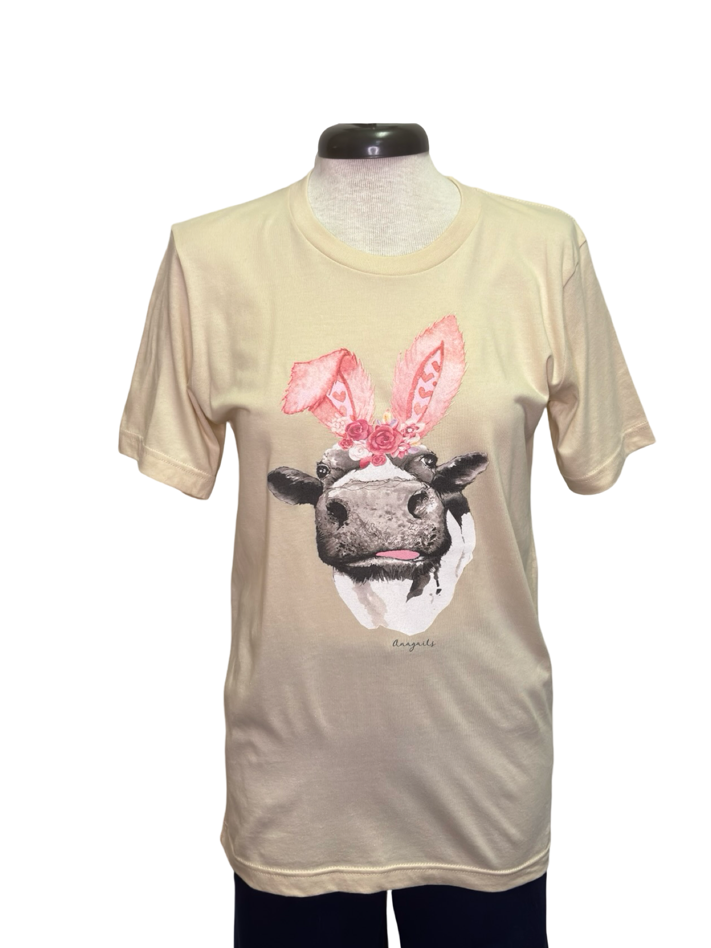 Cow Bunny Ears T Shirt