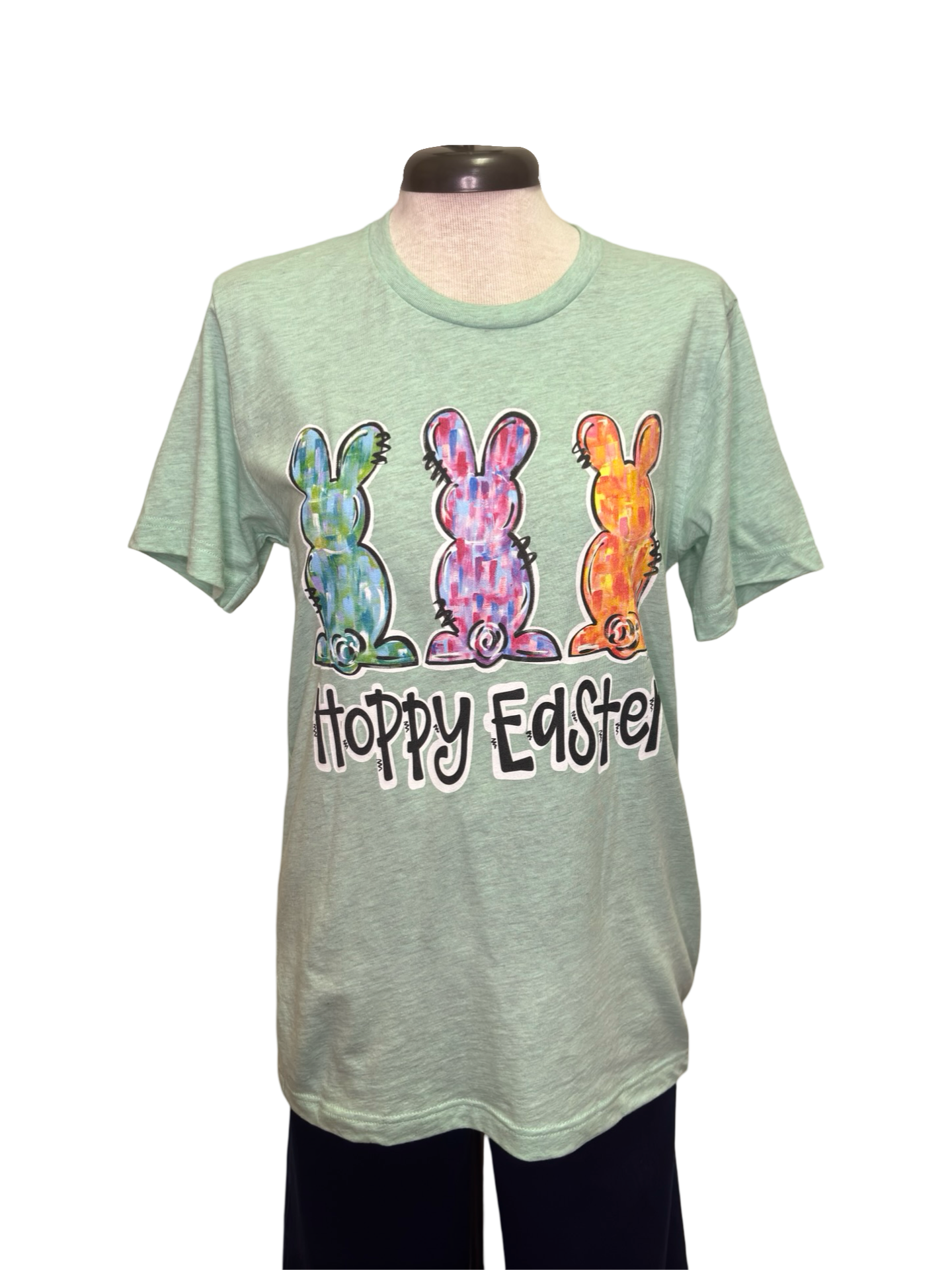 Hand Painted Hoppy Easter T Shirt