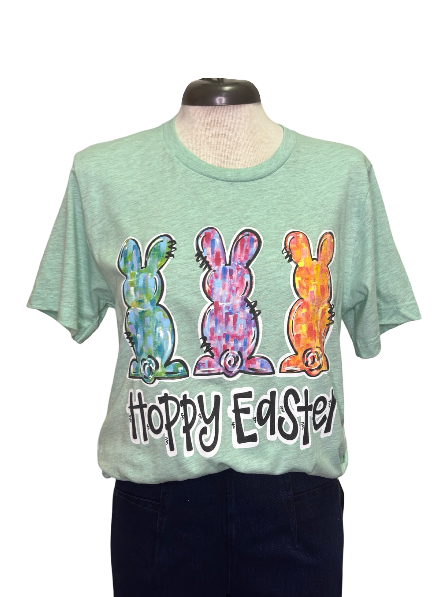 Hand Painted Hoppy Easter T Shirt