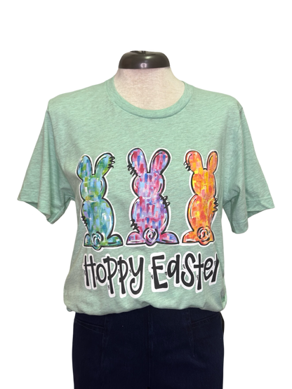 Hand Painted Hoppy Easter T Shirt