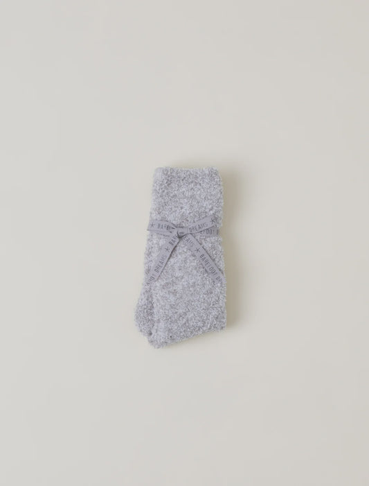 Cozy Chic Women's Heathered Socks Oyster/White