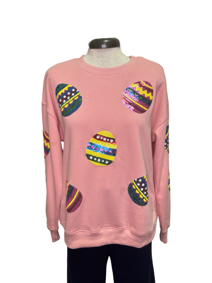 Sequin Easter Egg Sweatshirt