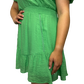 Trim Cinch Waist Dress Evergreen