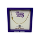 Panther Side Set Football Necklace