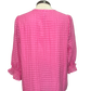 Pink Shirred Shoulder 3/4 Sleeve Top