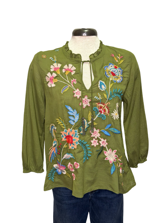 Field Blouse Malaya Moss