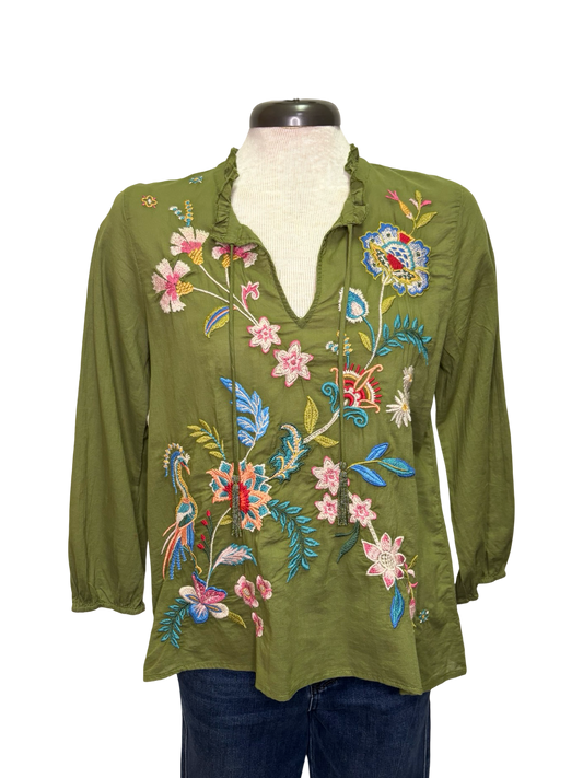 Field Blouse Malaya Moss