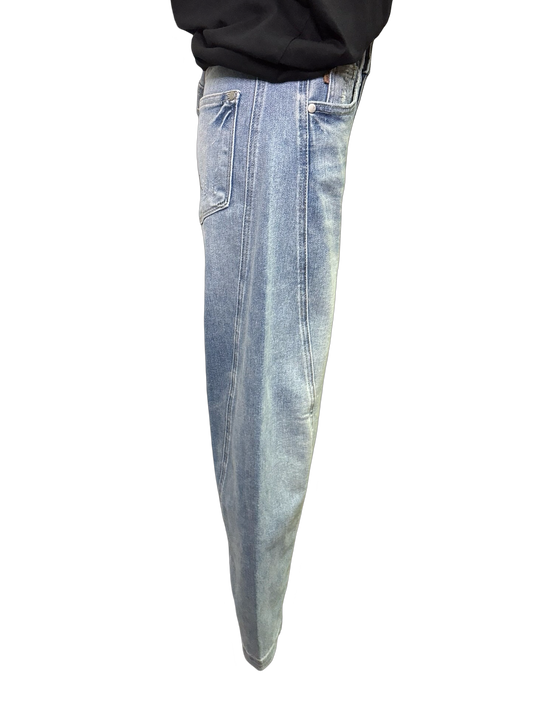 Judy Blue HW Side Panel Barrel Leg Jeans