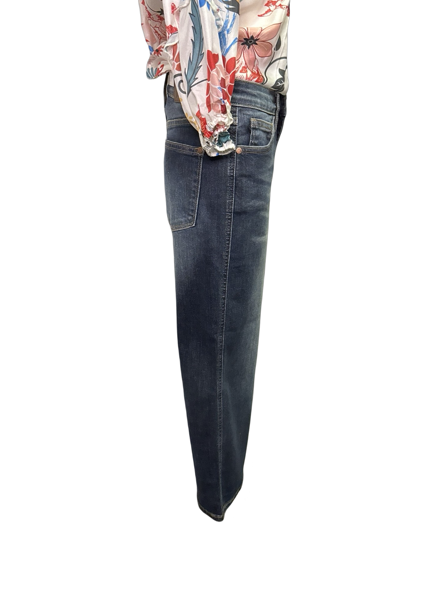 Judy Blue MR Tummy Control Crop Wide Leg Jeans