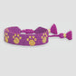 Gabby Game Day Purple/Gold Paw Print Bracelet