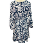 Dutton Flounce Dress Navy One Size