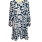 Dutton Flounce Dress Navy One Size