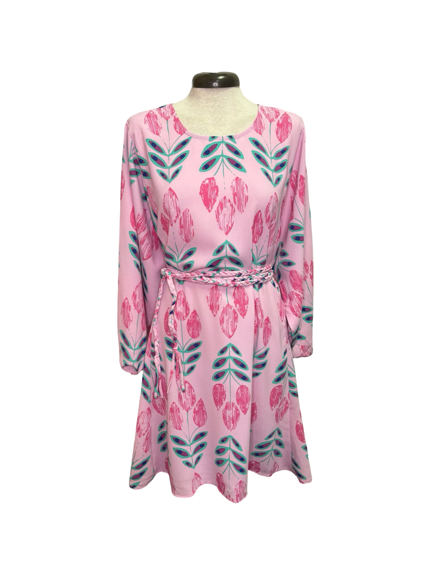 Dutton Flounce Dress Pink One Size