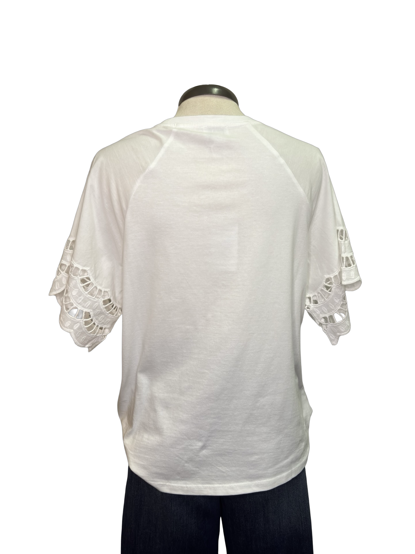 Levy Eyelet T-Shirt White