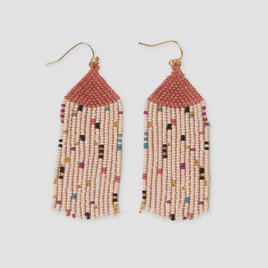 Agnes Confetti Fringe Earring Desert