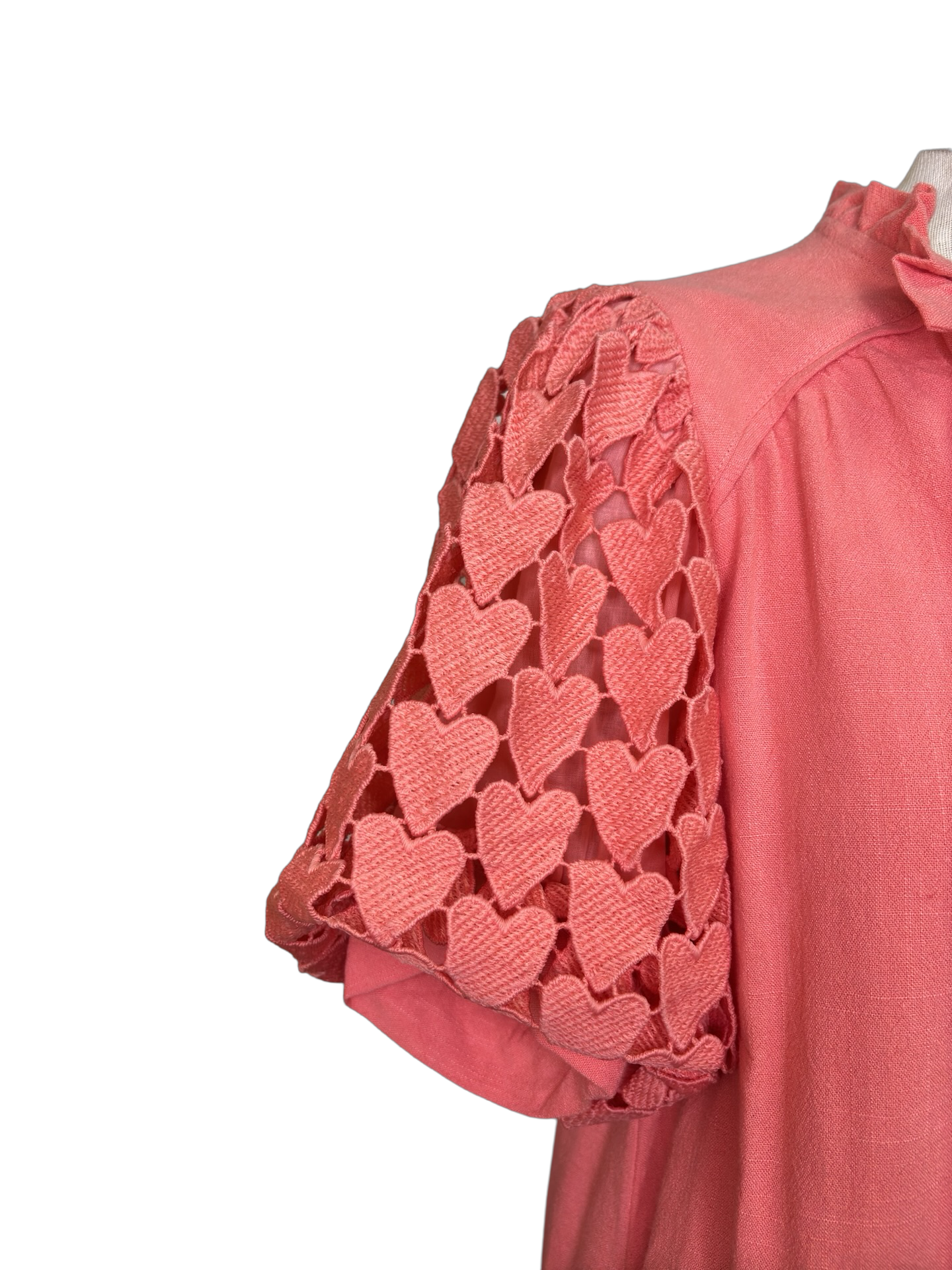 Hearts Aflutter Top Coral