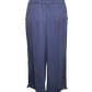 Wide Leg Elastic Waist Pant Navy