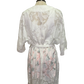 Floral Sheer Robe White