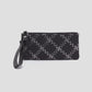 Vida Wristlet by Hobo in Black Metallic Woven