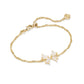 Blair Bow Small Delicate Chain Bracelet Gold Iri Drusy