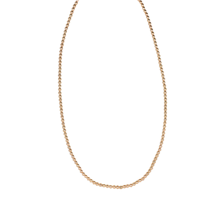 BB Gold 3MM Beaded 18 inch Necklace with Clasp