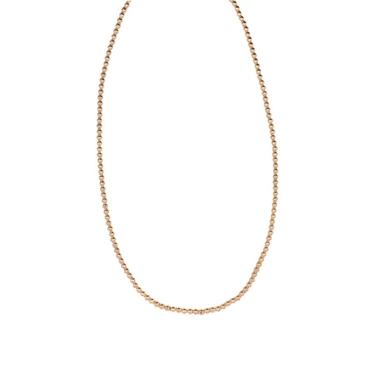 BB Gold 3MM Beaded 18 inch Necklace with Clasp