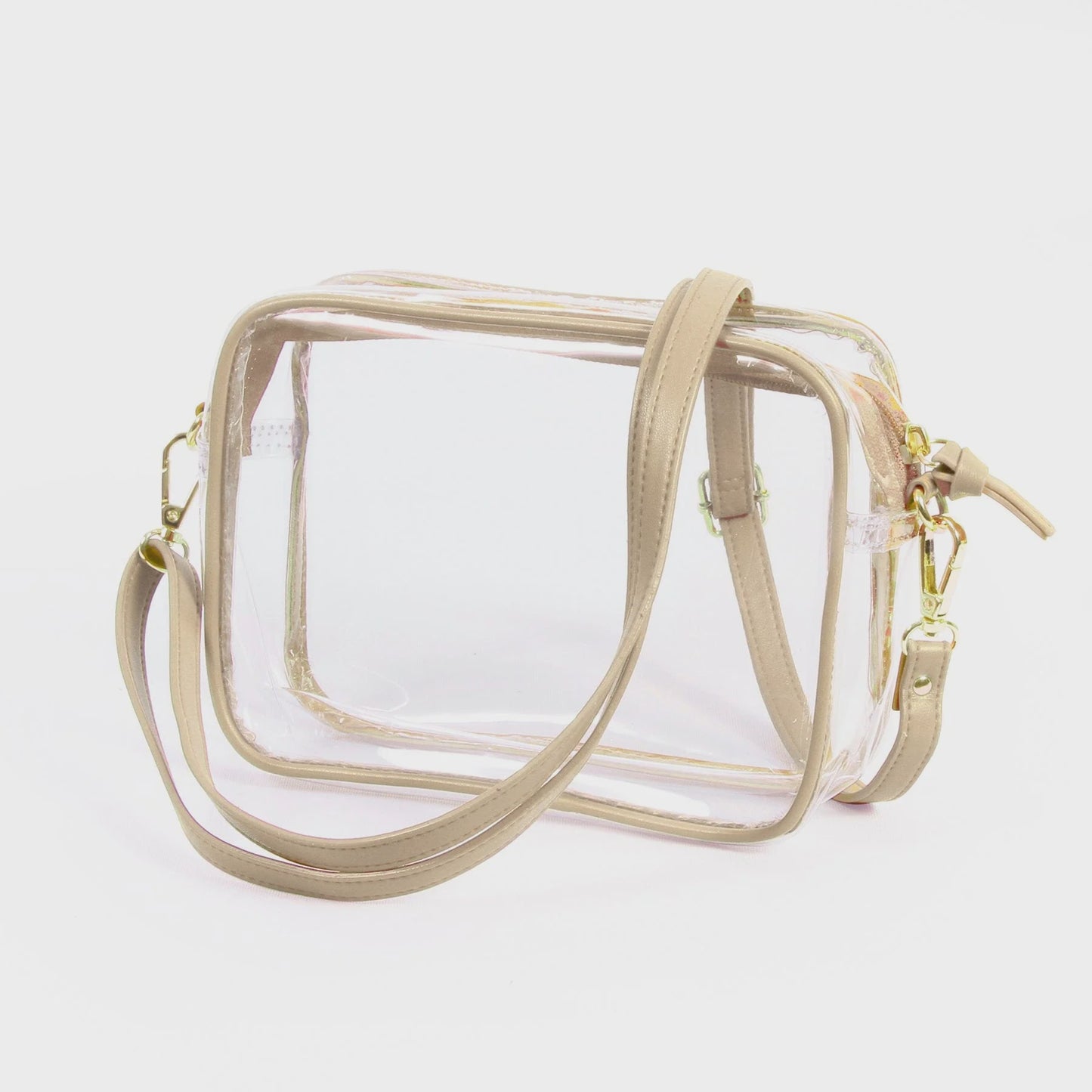 Bridget Gold Clear Purse