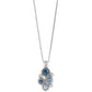 Constella Cluster Necklace Silver/Blues