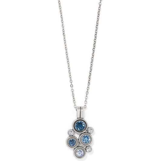 Constella Cluster Necklace Silver/Blues