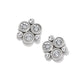 Constella Cluster Post Earrings Silver