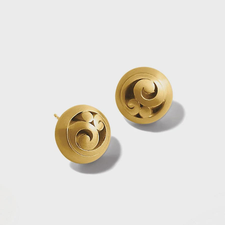 Contempo Post Earrings Gold