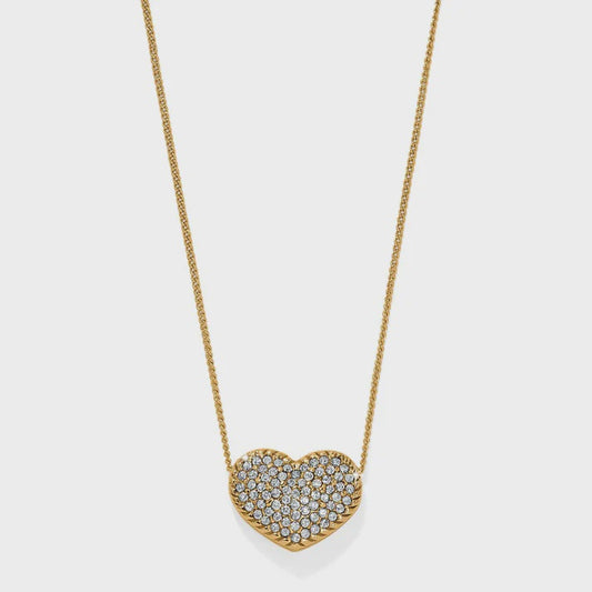 Illumina Celeste Heart Bold Necklace Gold