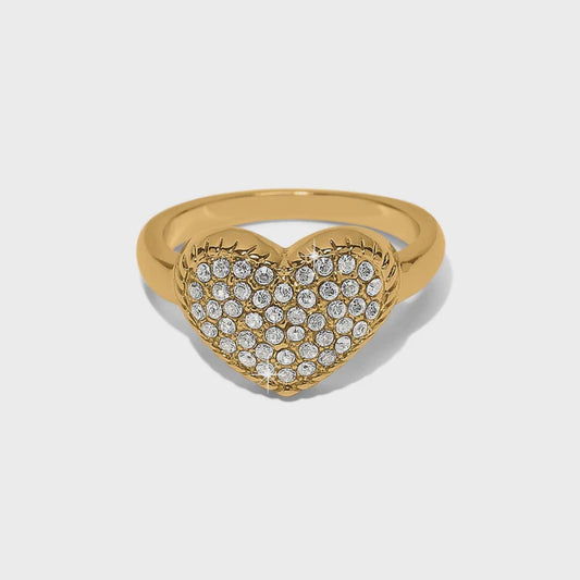 Illumina Celeste Heart Ring Gold