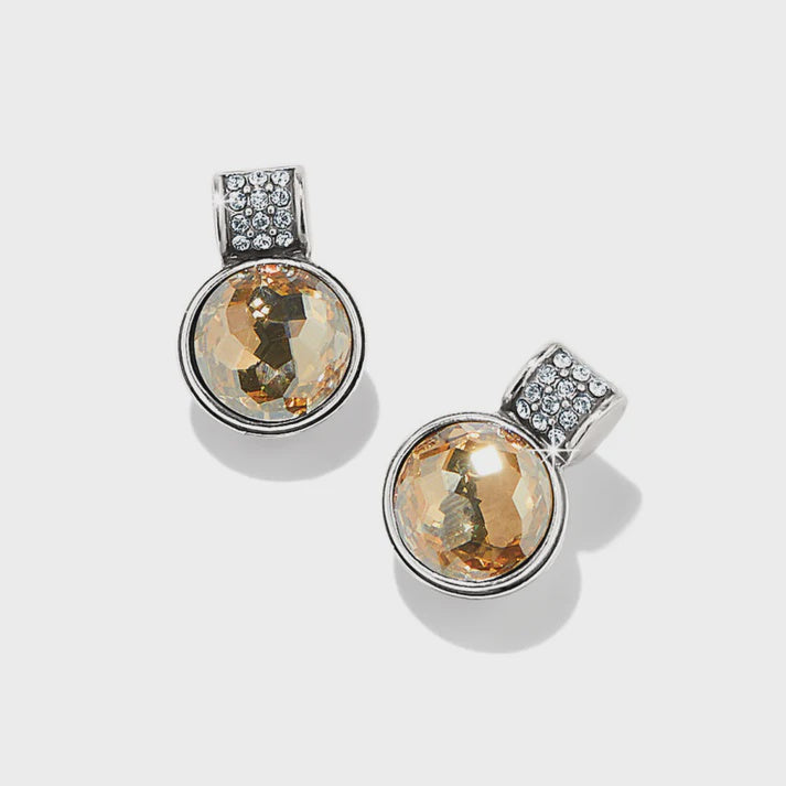 Meridian Aurora Petite Post Earrings Silver Gold