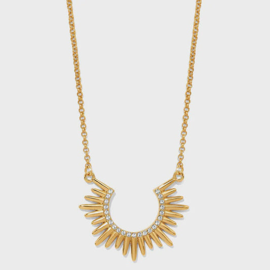 Solara Crescent Necklace Gold