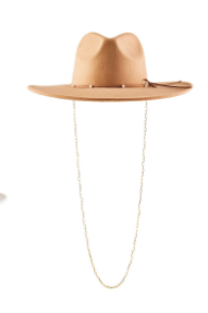 Chain Fedora Tan