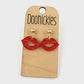 Dainty Kissy Face Dangle Earrings