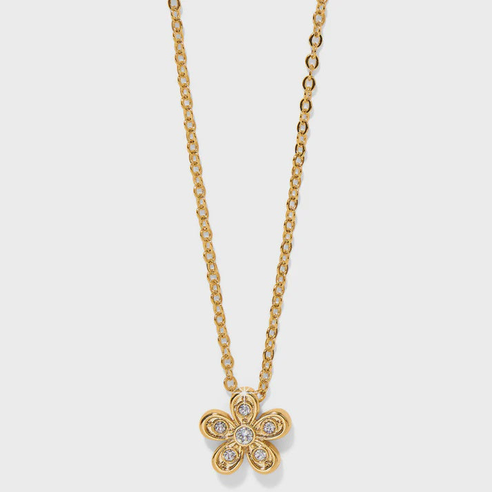 Enchanting Flower Necklace Gold