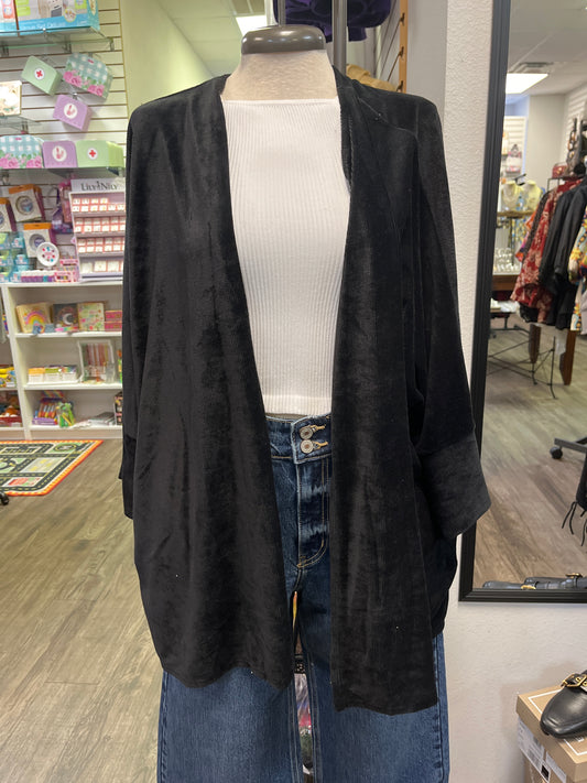 Black Corduroy Cardigan ML