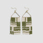 Whitney Shifting Blocks Fringe Earrings Avocado