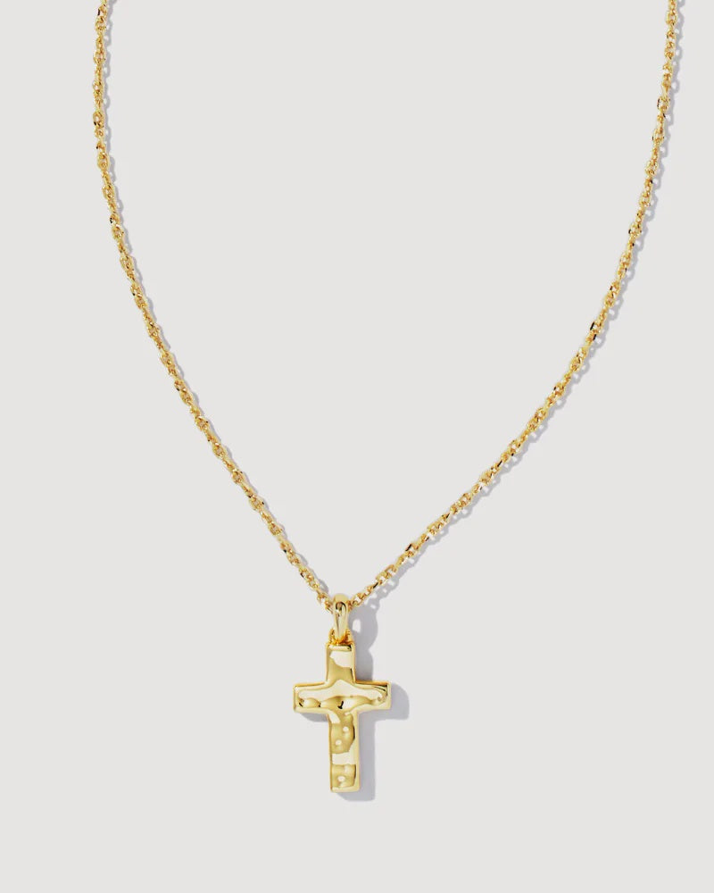 Cross Pendant Necklace Gold